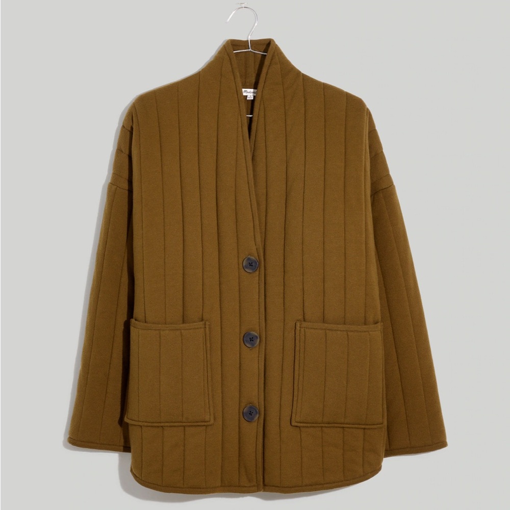 Madewell Quilted Sweater Coat